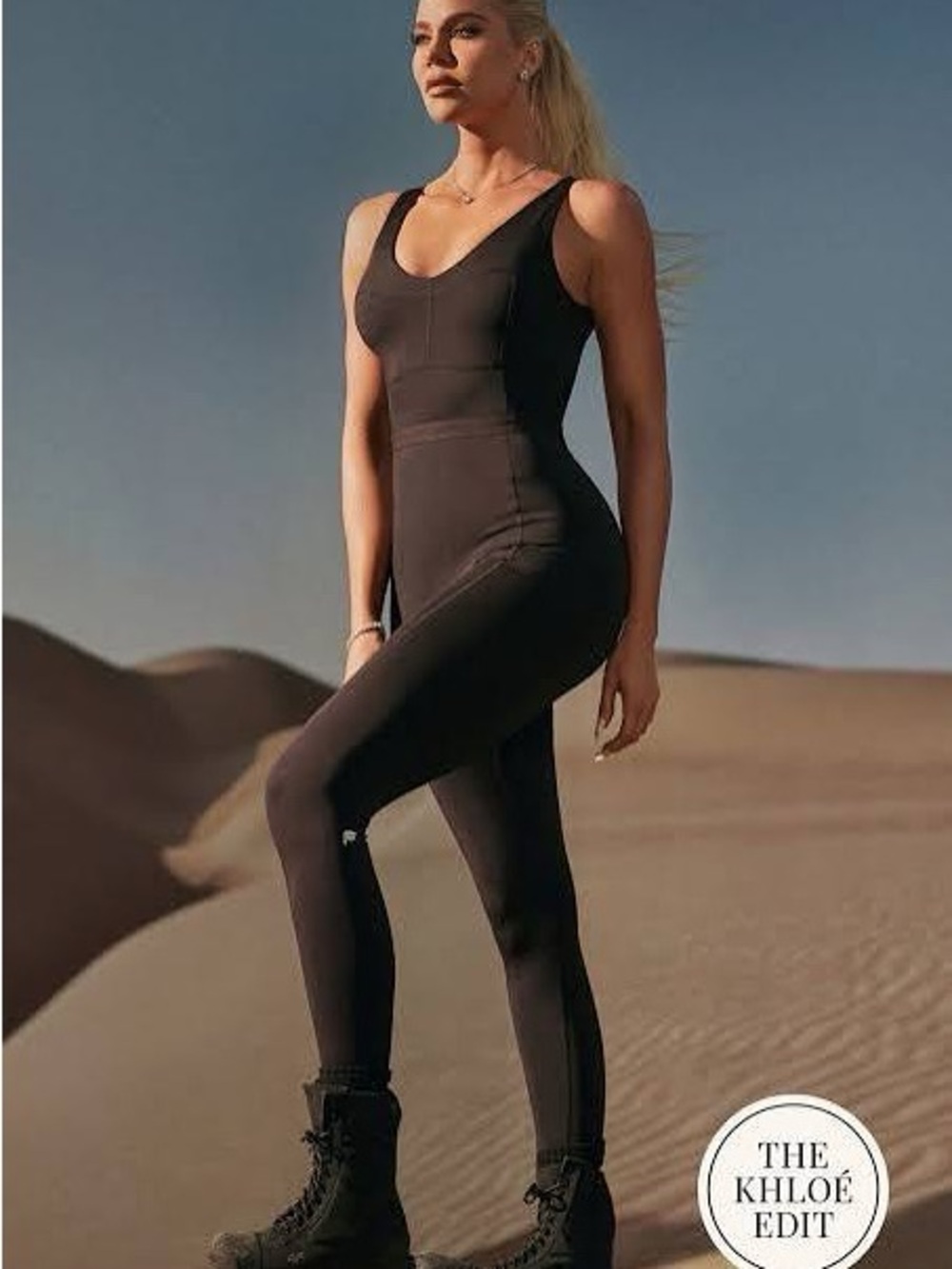 Fabletics Black Sculpting V‑Neck Jumpsuit